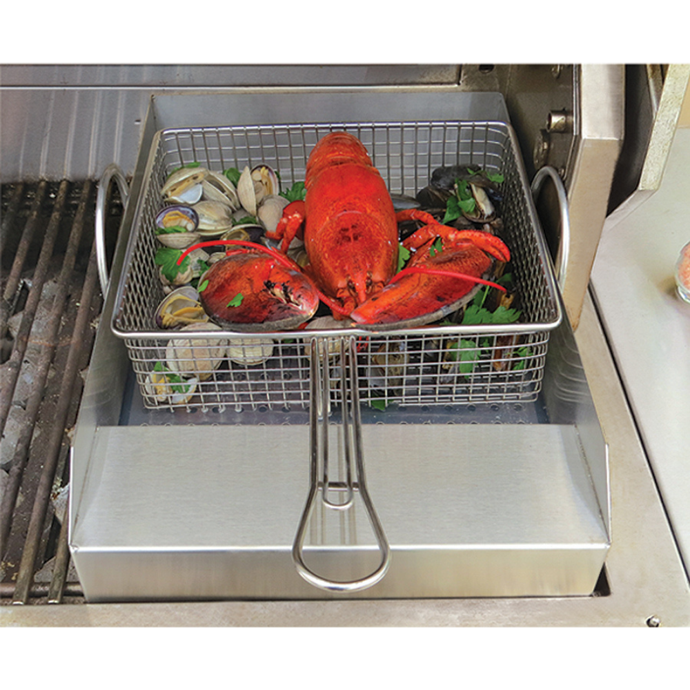 Alfresco Steamer & Fryer for Gas Grills